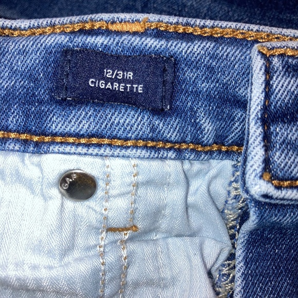 Gap Cigarette High Rise Straight Leg Denim Jeans Size 12 Regular - Picture 7 of 8